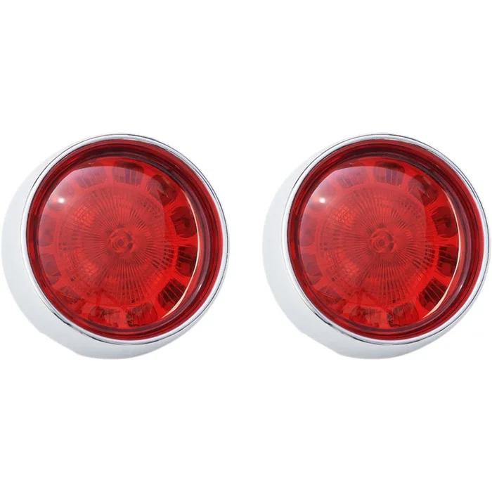 Custom Dynamics Bullet Turn Signal – 1156 – Chrome – Red Lens PB-BB-R-1156CR
