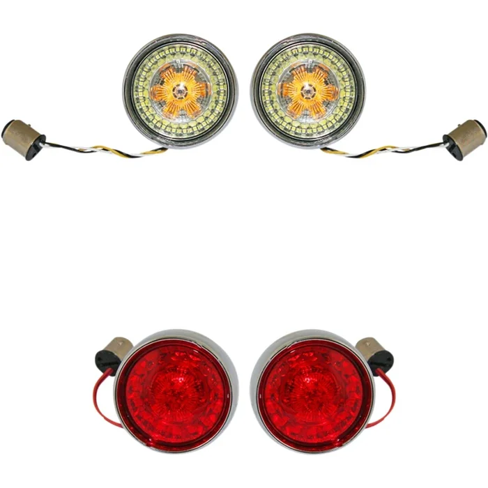 Custom Dynamics Full Bullet Turn Signal Conversion Kit – Chrome PB-BCM2-BB-C