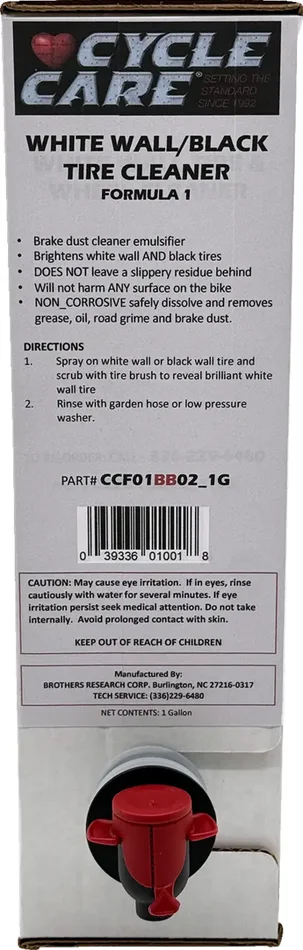 Cycle care formulas Formula 1 White Wall Tire and Wheel Cleaner