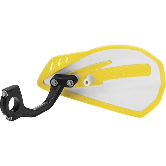 Cycra Handguards – Cyclone – White/Yellow [MPN: 1CYC-0056-234]