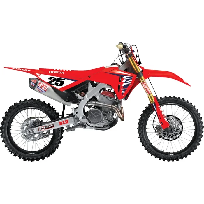 D’COR VISUALS 4302-7451 20-10-945 Complete Graphics Kit Graphic Kit – ’25 HRC – Honda – CRF450R