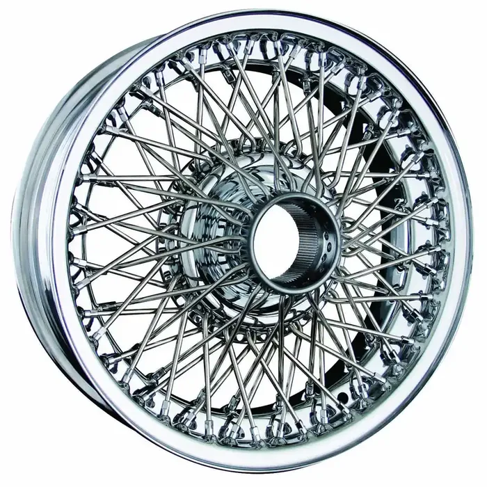 Dayton Wire Wheel-Jaguar-E-Type I, 3.8 Saloon-Tubeless-15×5-72-Chrome