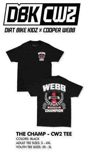DBK THE CHAMP CW2 YOUTH TEE BLACK YS