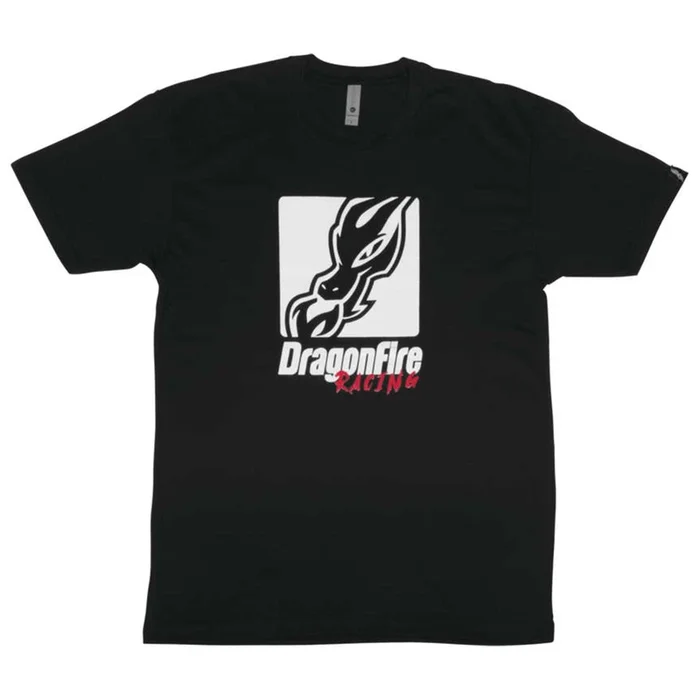 DragonFire Racing Block Tee – Black – Large 13-0042