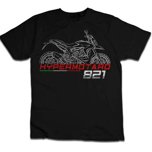 Ducati Hypermotard 821 T-Shirt, Motorcycle Tee Shirt for Riders, S-5XL