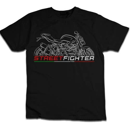 Ducati Streetfighter T-Shirt, Motorcycle Tee Shirt for Riders, S-5XL