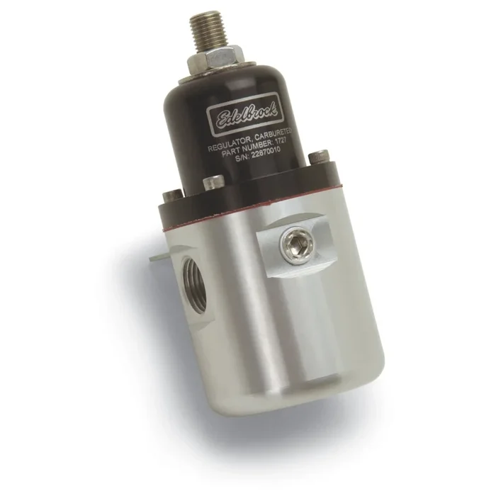 Edelbrock Fuel Pressure Regulator – 160 GPH w/ Single 3/8 ” NPT Inlet and Dual 3/8 ” NPT Outlets for Carbureted Applications