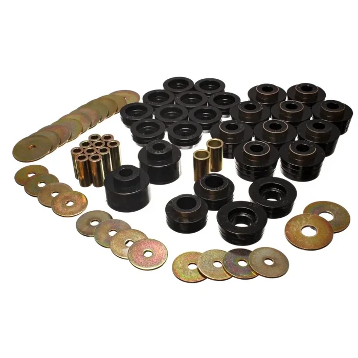 Energy Suspension Body Mount Bushing Set – Polyurethane – Black – 78-88 Buick, Chevy, Oldsmobile, Pontiac