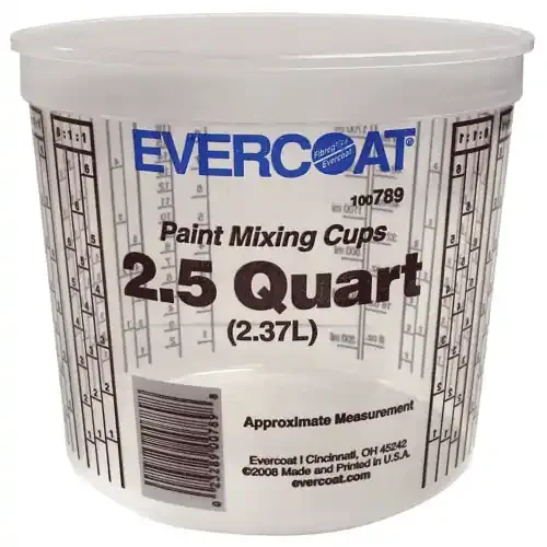 Evercoat Paint Mixing Cups – 2.5 Quarts