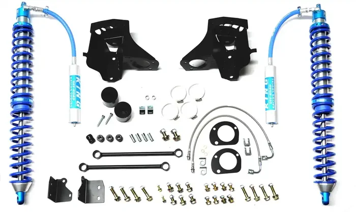 EVO Manufacturing Front Bolt On Coilover Kit with Shocks for 07-18 Jeep Wrangler JK