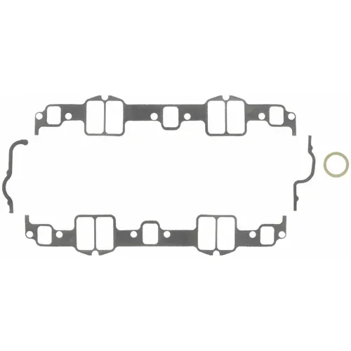 Fel-Pro Intake Manifold Gasket – 1.338 x 2.526 in Rectangular Port – Rubber Coated Steel Core Laminate – GM W-Series – Pair
