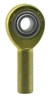 FK Rod Ends RSM Series 3 Piece Low Carbon Steel Extra Strength Heavy Duty Shaft Rod End – 1/2 in Bore – 5/8-18 in LH Male Thread – Chromate / Zinc Oxide RSML8