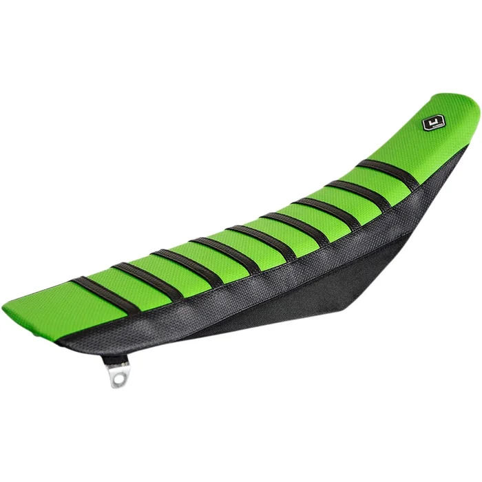 FLU DESIGNS INC. 0821-2724 25506 Pro Rib Seat Cover green/black – kx85 ’01-’13