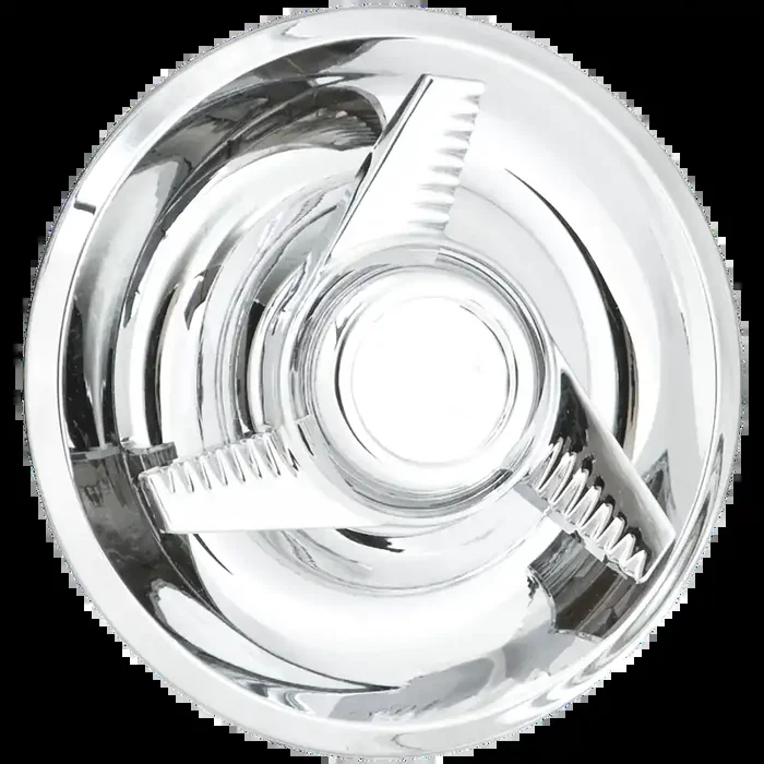Fluted Swept Knock-Off Chrome LH 7″