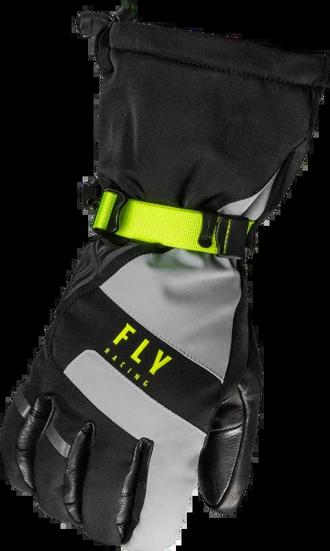 Fly Racing 363-3951X 363-3951X HIGHLAND GLOVES BLACK/GREY/HI-VIS XL