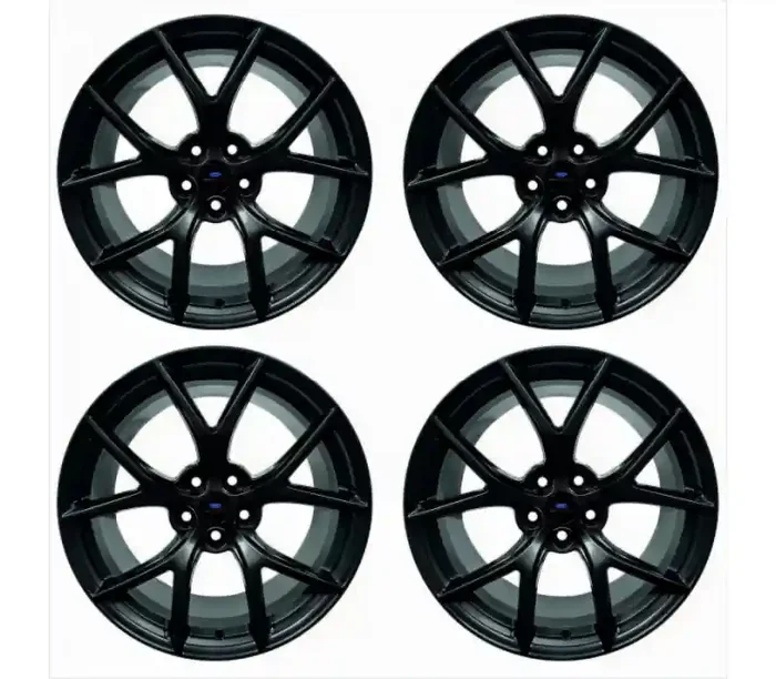 Ford Racing 15-20 Mustang19x10.5in & 19x11in Wheel Kit w/TPMS – Matte Black M-1007K-DC19XMB