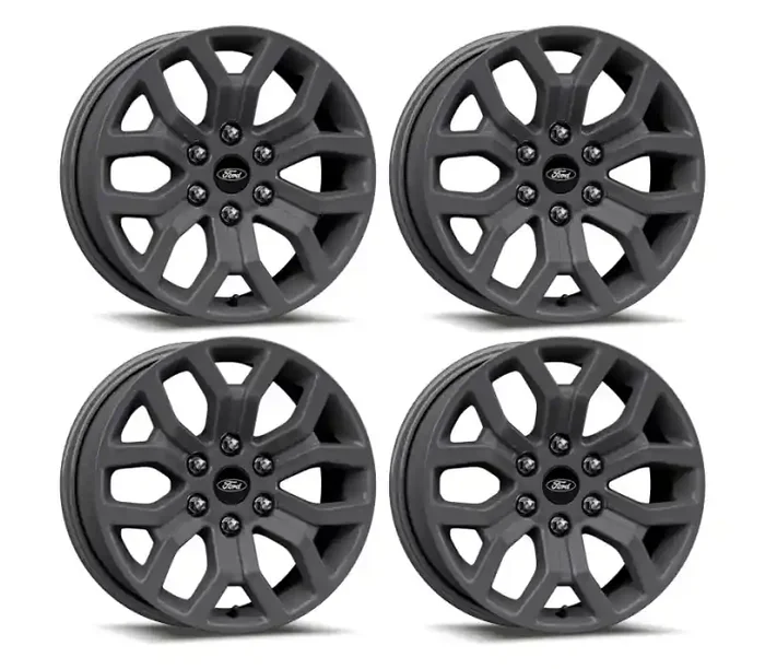 Ford Racing 15-22 F-150 18×7.5in Matte Gray Wheel Kit M-1007K-1875G