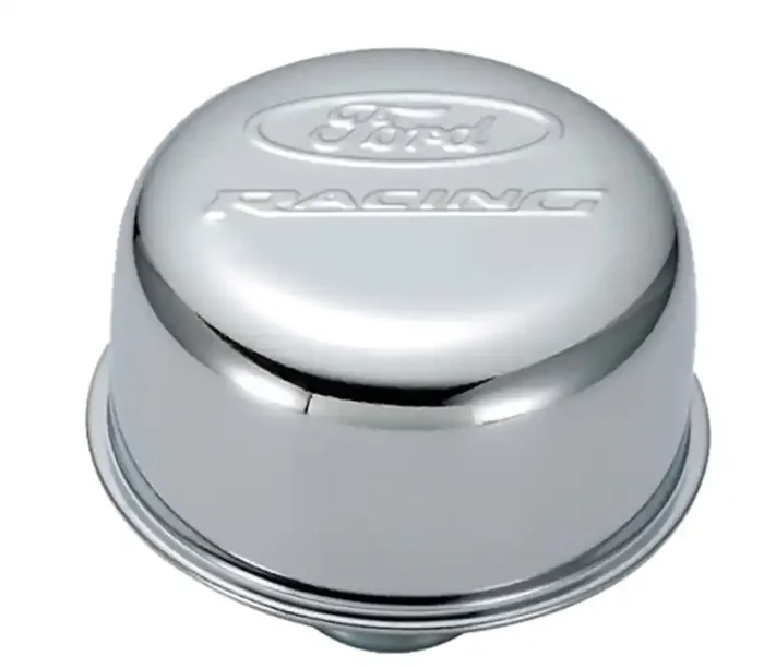 Ford Racing Logo Push-In Type Air Breather Cap – Chrome 302-215