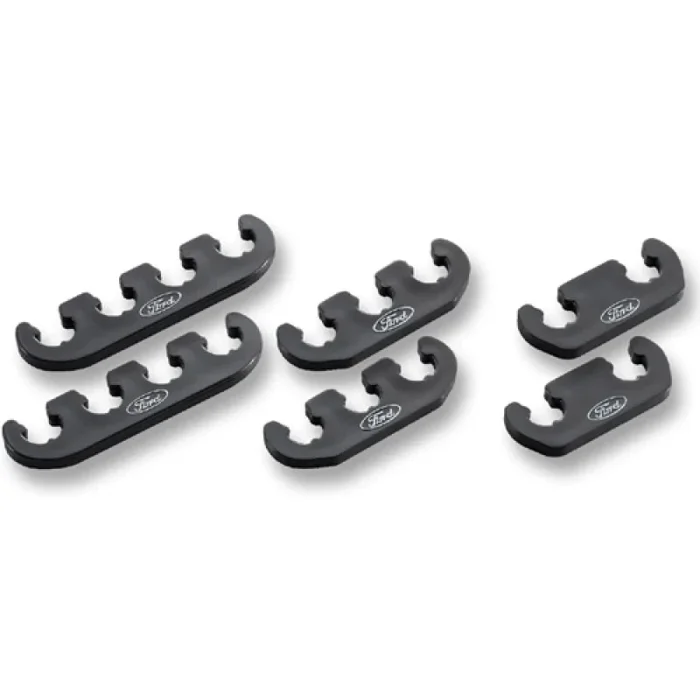 Ford Racing Spark Plug Wire Divider – 7-8.5 mm Wires – Ford Oval Logo – Black