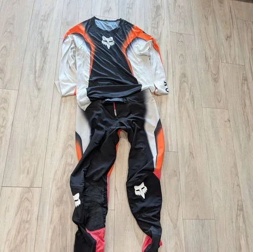 Fox Racing Flex Air Orange Pants 34, Jersey Large