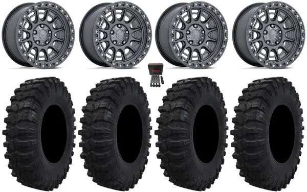 Fuel Cycle 15″ Wheels GM +10mm 30″ Pro Runner Tires Polaris RZR Turbo R & Pro R Ranger 1500 Xpedition