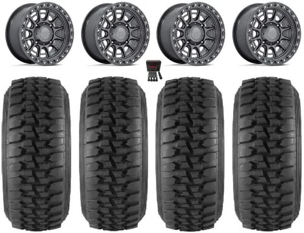 Fuel Cycle 15″ Wheels GM +38mm 33″ Desert Series Tires Kawasaki Mule Pro FXT KRX / Yamaha Wolverine RMAX / YXZ 2019+