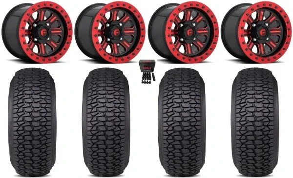 Fuel Hardline Bdlk 15″ Wheels Red 30″ Regulator 2 Tires Kawasaki Mule Pro FXT KRX / Yamaha Wolverine RMAX / YXZ 2019+