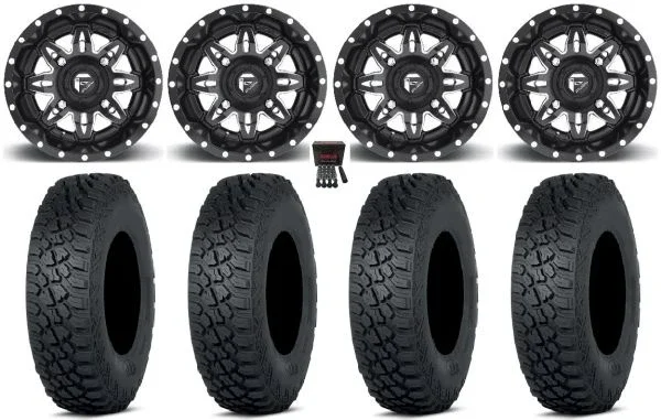 Fuel Lethal 14″ Wheels Black 30″ Tenacity XNR Tires Polaris RZR XP 1000 / PRO XP / Ranger XP 900/1000