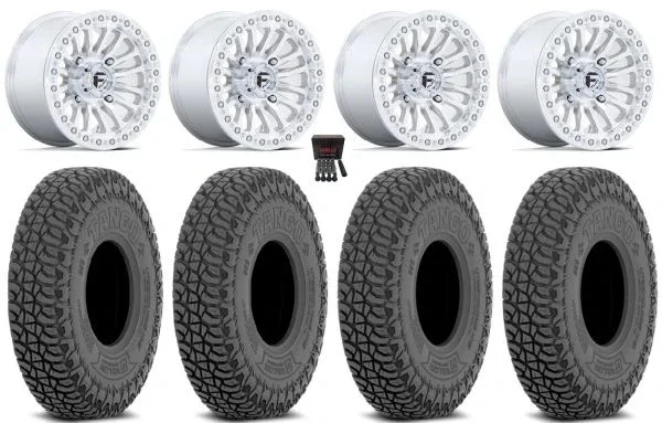 Fuel Rincon Bdlk 15″ Wheels Mh 32″ Tango Tires Kawasaki Teryx Mule