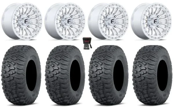 Fuel Rincon Bdlk 15″ Wheels Mh 35″ Terra Hook Tires Can-Am Commander Maverick Renegade Outlander Defender