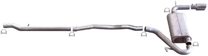 Gibson 617406 Stainless Steel Cat-Back System for 2007 Jeep Patriot (MK) 2WD/4WD with 2.4L I-4 Engine