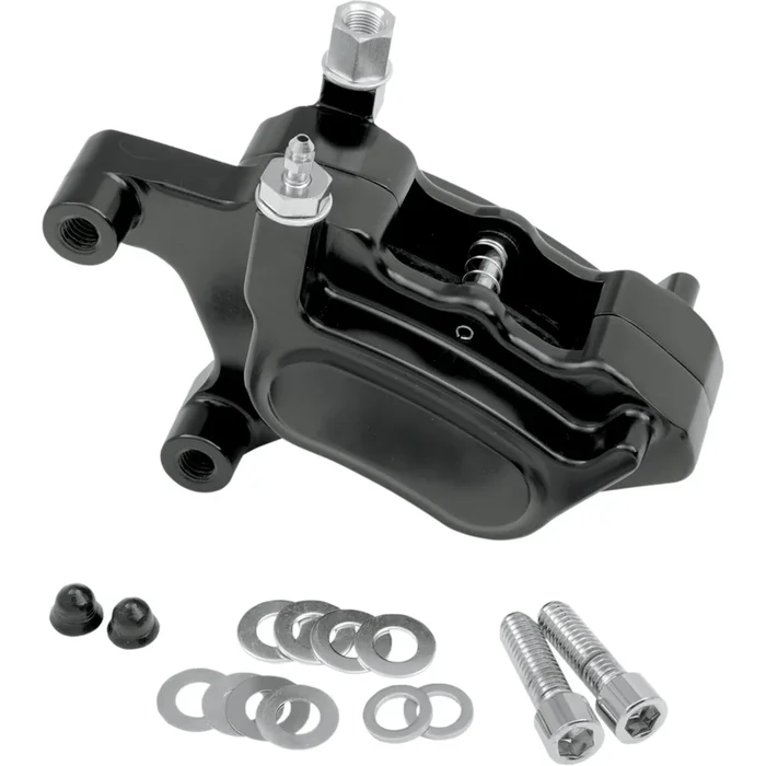 GMA ENGINEERING BY BDL 1701-0277 GMA-400MSB Millenium Series 4-Piston Caliper Front Caliper – SD00-07 – Smooth Black