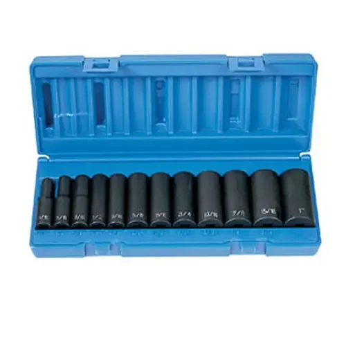 Grey Pneumatic 12 Pc 3/8″ Drive Deep Length SAE Socket Set – 1213D