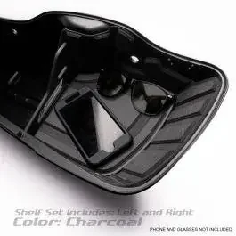 Hardstreet Ryt-There Saddle Bag Shelf Set Charcoal Harley Touring FLH FLT 05-13