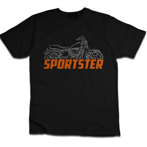 Harley Sportster XLH & XLHC 1000 1977-1978 T-Shirt, Motorcycle Tee for Bikers