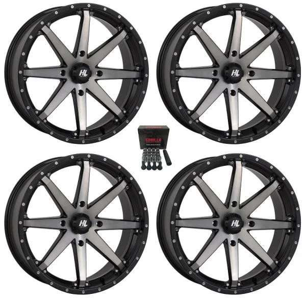 High Lifter by STI HL10 20″ Wheels Smoke Sportsman 550 850 1000