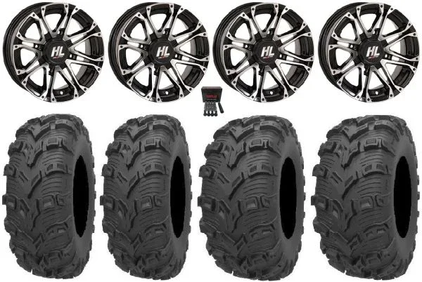 High Lifter HL3 14″ Wheels Mh 28″ Bear Claw EVO Tires Yamaha Viking Wolverine YXZ1000R CFMoto ZForce 950 UForce 1000