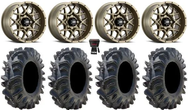 ITP Hurricane 15″ Wheels Bronze 34″ Terminator Tires Polaris Sportsman / RZR / Ranger