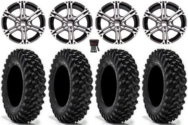 ITP SS212 14″ Wheels Machined 34″ Warrior XT Sticky Tires Polaris RZR XP 1000 / PRO XP / Ranger XP 900/1000