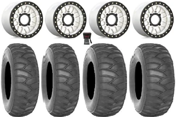 KMC Grenade Bdlk 15″ Wheels Mh +10mm 32″ SS360/HP Tires Kawasaki Mule Pro FXT KRX / Yamaha Wolverine RMAX / YXZ 2019+