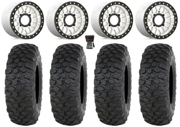 KMC Grenade Bdlk 15″ Wheels Mh +10mm 35″ Chicane DS Tires Can-Am Maverick X3 / Honda Pioneer 1000 / Talon
