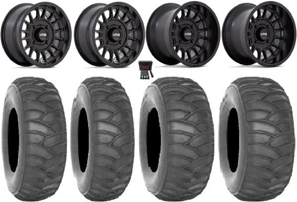 KMC Impact 15″ Wheels Black 35″ SS360 Tires Polaris RZR XP 1000 / PRO XP / Ranger XP 900/1000