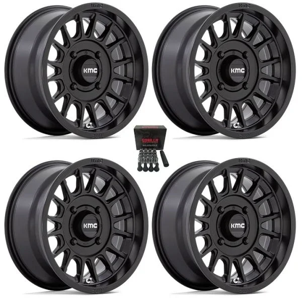 KMC Impact 15″ Wheels Black Can-Am Commander Maverick Renegade Outlander Defender