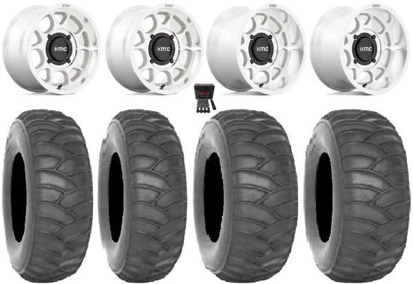 KMC Toro S 15″ Wheels Machined 33″ SS360/HP Tires Can-Am Maverick X3 / Honda Pioneer 1000 / Talon