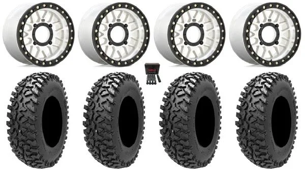 KS235 Grenade Bdlk 15″ Wheels Mh +38mm 32″ Rampage Fury Tires Can-Am Maverick X3 / Honda Pioneer 1000 / Talon