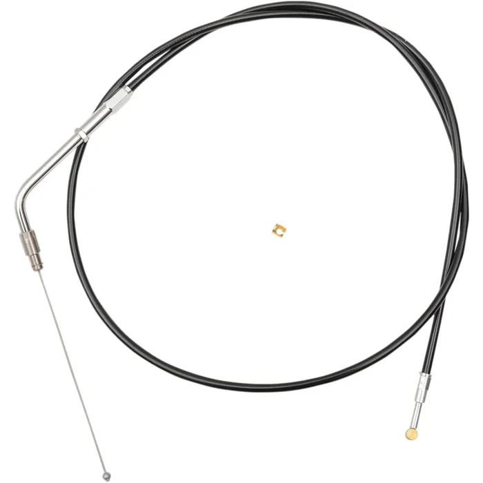 LA CHOPPERS 0650-1434 LA-8220TH13B Black Vinyl Braided Handlebar Throttle Cable – 12 ” – 14 “