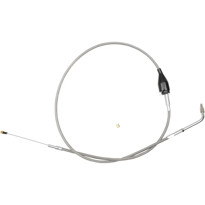 LA CHOPPERS 0651-0771 LA-8320ID16 Stainless Braided Handlebar Idle Cable 15 ” – 17 “