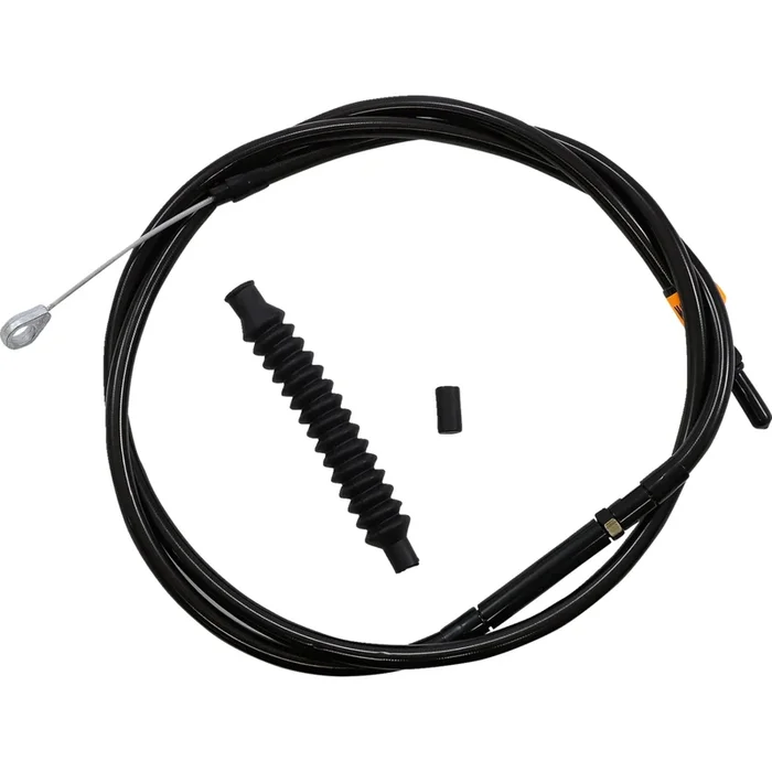 LA CHOPPERS 0652-1909 LA-8010C16M Midnight Braided Clutch Cable – 15 ” – 17 ” Ape Hanger Handlebars – Midnight