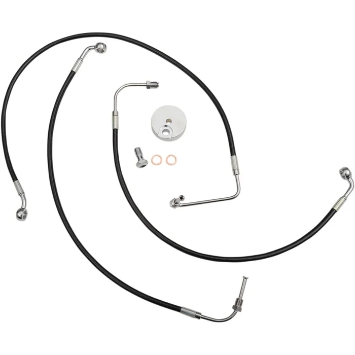 LA Choppers Brake Lines – Black – 08-13 FL [MPN: LA-8010B08B]