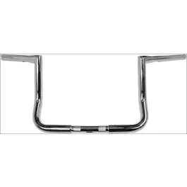 La Choppers Chrome 1 1/4″ Twin Peaks Handlebars 10″ Harley Batwing Fairing FLH/T